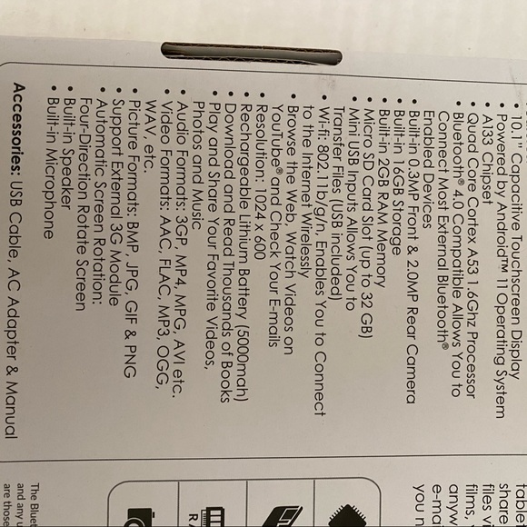 Matrix super sonic internet tablet and keyboard portfolio 10” - Picture 5 of 8